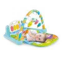 Early educational toy colorful baby play mat multi functional baby play piano gym activity mat with projection