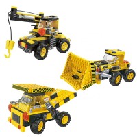 3 in 1 engineering vehicle transformation diy assembly toys building blocks for kids compatible legoings developmental toys