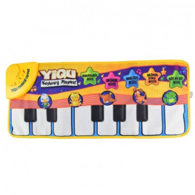 Funny animal piano play mat soft keyboard palymat with music for baby toddler