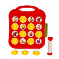 Kids educational table game toys plastic intelligent pair game memory matching board game