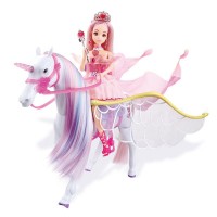 LELIA DOLL SET DREAM UNICORN ELF PLAY HOUSE  GIRL TOY