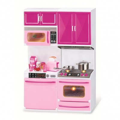 Pretend play kids toy miniature kitchen set toy for girls