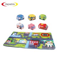 Educational baby toy cloth car game carpet kids play mat