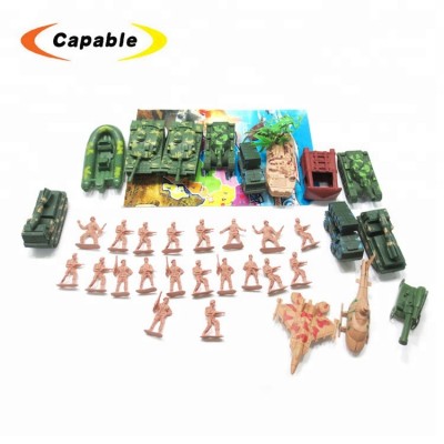 Cheap plastic kid indoor military toys play set