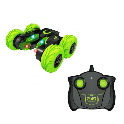 4WD 2.4Ghz LED remote control race stunt car 360 rotating flips rc truck vehicles toy car for kids