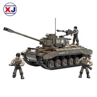 Customized New Xj-910 M26 Pershing Construction Toys Military Tank Block